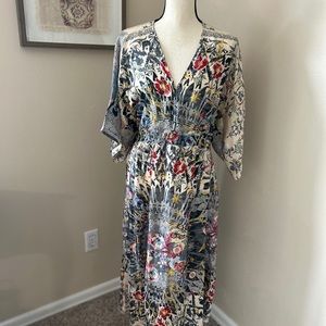 Johnny Was silk floral dress